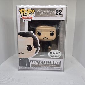 Funko Pop Edgar Allan Poe Figure - Black and White